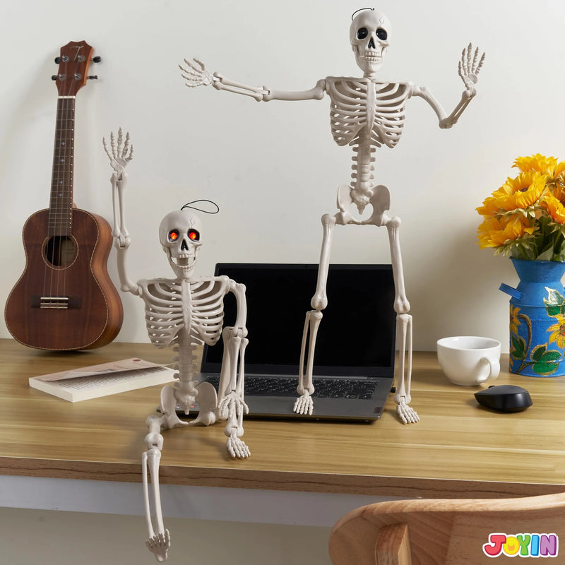 24in Halloween Skeleton Full Body Human Plastic Bones