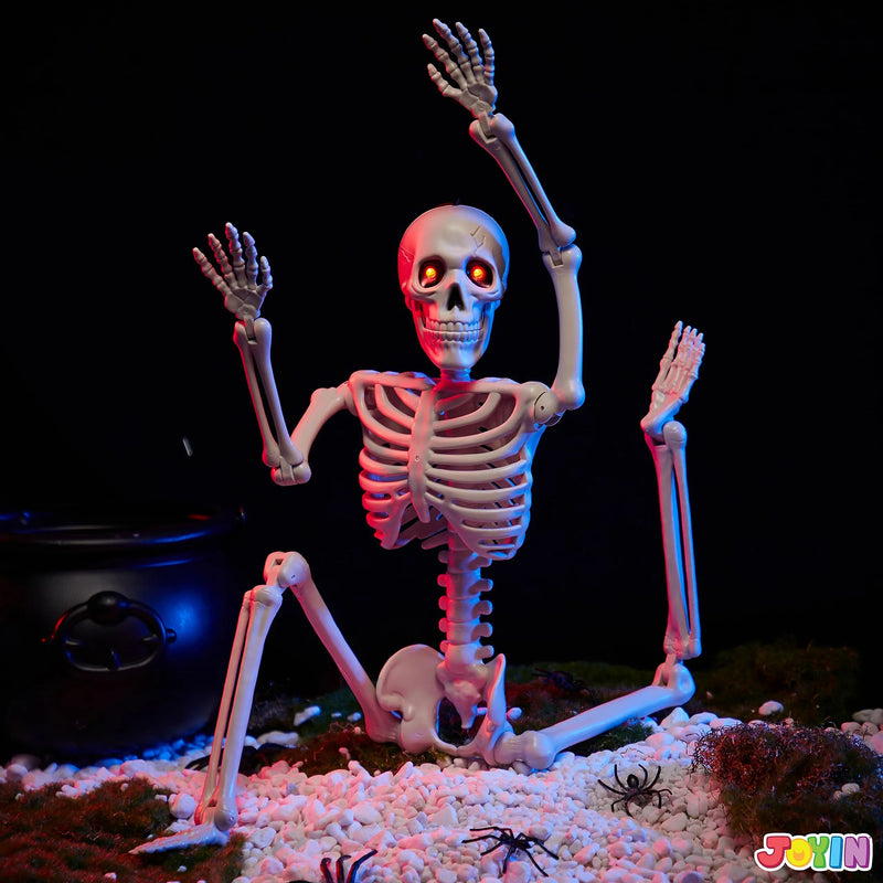 24in Halloween Skeleton Full Body Human Plastic Bones