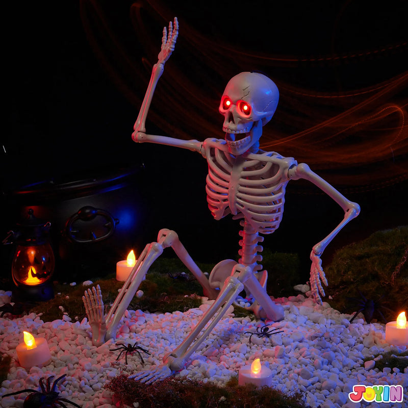 24in Halloween Skeleton Full Body Human Plastic Bones