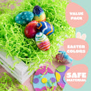 24oz (680g) Easter Pure Light Green Recyclable Paper Grass for Easter Egg Hunt