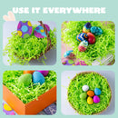 24oz (680g) Easter Pure Light Green Recyclable Paper Grass for Easter Egg Hunt