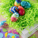 24oz (680g) Easter Pure Light Green Recyclable Paper Grass for Easter Egg Hunt