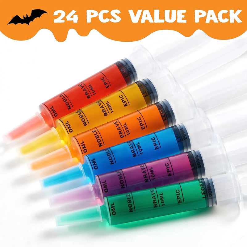 20 ml Reusable Plastic Tubes Container with caps, 24 Pcs