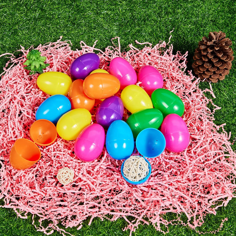 264Pcs 3.15in Colorful Plastic Easter Egg Shell