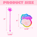 28 Pack Valentine’s Day Sticky Hands with Cards, Classroom Exchange Gift for Kids