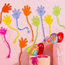 28 Pack Valentine’s Day Sticky Hands with Cards, Classroom Exchange Gift for Kids