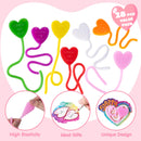 28 Pack Valentine’s Day Sticky Heart Toys Gift for Kids Classroom Exchange