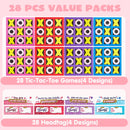 28Pack Valentines Day Gifts Cards with Foam Tic-Tac-Toe Mini Board Game Toys