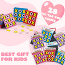 28Pack Valentines Day Gifts Cards with Foam Tic-Tac-Toe Mini Board Game Toys