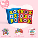 28Pack Valentines Day Gifts Cards with Foam Tic-Tac-Toe Mini Board Game Toys