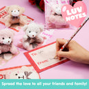 28 Packs Giant Valentine Lollipop Stationery Set with Cards