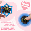 28 Packs Valentine’s Day 3-Design Gift Cards with Fidget Spinners for Kids School Exchange