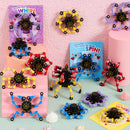 28 Packs Valentine’s Day 3-Design Gift Cards with Fidget Spinners for Kids School Exchange