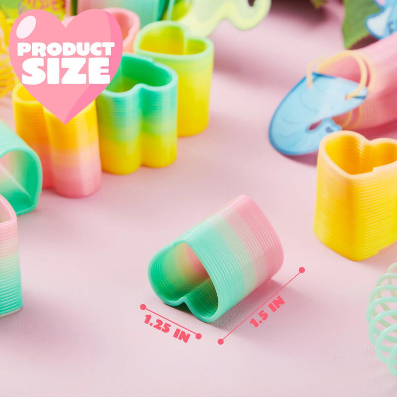 120 Pcs Rainbow Coil Springs - Party Favors Easter Egg Fillers