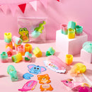 28 Packs Valentine’s Day Critter Kind Gift Cards with Colored Springs for Kids Classroom Exchange