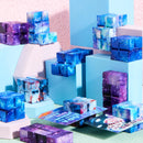 28 Packs Valentine’s Day Gift Cards with Infinity Magic Cube Pressure Release Fidget Toys