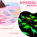 28 Packs Valentines Day Cards with Glow in Dark Dinosaur Toys for Kids Classroom Exchange Prizes