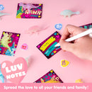 28 Packs Valentines Day Cards with Glow in Dark Dinosaur Toys for Kids Classroom Exchange Prizes
