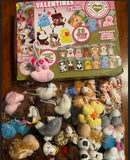 28Pcs Animal Plushies with Kids Valentines Cards for Classroom Gift Exchange