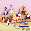 28Pcs Animal Plushies with Kids Valentines Cards for Classroom Gift Exchange