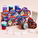 28Pcs Cosmic Realm Valentine Slime in Boxes with Kids Valentines Cards
