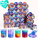 28Pcs Cosmic Realm Valentine Slime in Boxes with Kids Valentines Cards