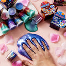 28Pcs Cosmic Realm Valentine Slime in Boxes with Kids Valentines Cards