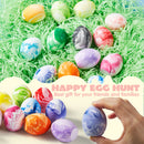 28 Pcs Easter Sidewalk Chalk Eggs Marble Color for Kids Party Favors