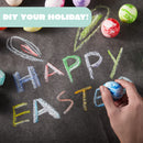 28 Pcs Easter Sidewalk Chalk Eggs Marble Color for Kids Party Favors
