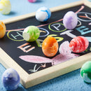 28 Pcs Easter Sidewalk Chalk Eggs Marble Color for Kids Party Favors
