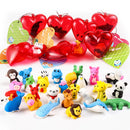 28Pcs Eraser Bulk Prefilled Hearts with Valentines Day Cards for Kids-Classroom Exchange Gifts