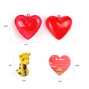28Pcs Eraser Bulk Prefilled Hearts with Valentines Day Cards for Kids-Classroom Exchange Gifts
