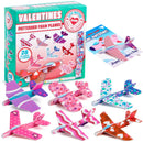 28Pcs Foam Airplanes with Valentines Day Cards for Kids-Classroom Exchange Gifts