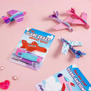 28Pcs Foam Airplanes with Valentines Day Cards for Kids-Classroom Exchange Gifts
