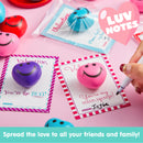 28Pcs Heart Shape Squeeze Ball with Valentines Day Cards for Kids-Classroom Exchange Gifts