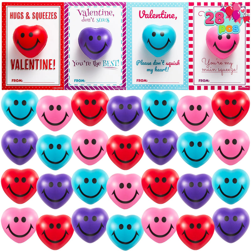heart-shape-squeeze-ball-with-cards-28-packs-joyin for Hugs And Squeezes Valentine Printable Free Heart Shape Squeeze Ball With Cards (28 Packs) - Joyin for Hugs And Squeezes Valentine Printable Free
