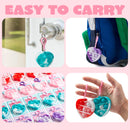 28Pcs Heart Shape push bubble with Valentines Day Cards for Kids-Classroom Exchange Gifts