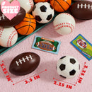 28Pcs Mini Sports Squeeze Balls with Kids Valentines Cards for Classroom Exchange