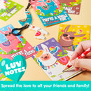 28Pcs Kids Valentines Cards With Llama Keychain-Classroom Exchange Gifts