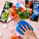 28Pcs Kids Valentines Cards with Glow in The Dark Slime-Classroom Exchange Gift