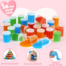 28Pcs Kids Valentines Cards with Glow in The Dark Slime-Classroom Exchange Gift
