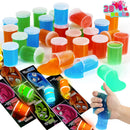 28Pcs Kids Valentines Cards with Glow in The Dark Slime-Classroom Exchange Gift