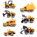 28Pcs Kids Valentines Cards with Mini Construction Vehicle Toy Set-Classroom Exchange Gifts