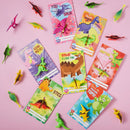 28Pcs Kids Valentines Day Card with Dinosaur Figure Toys-Classroom Exchange Gifts