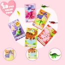 28Pcs Kids Valentines Day Card with Dinosaur Figure Toys-Classroom Exchange Gifts