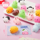 28Pcs Mochi Squishy Toys with Kids Valentines Cards for Classroom Exchange