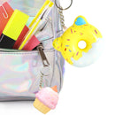 28Pcs Dessert Squishy Toys Keychains with Kids Valentines Cards