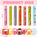 28Pcs Slap on Bracelet with Valentines Day Cards for Kids-Classroom Exchange Gifts