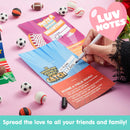 28Pcs Sports Game Erasers with Kids Valentines Cards for Classroom Exchange