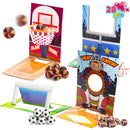 28Pcs Sports Game Erasers with Kids Valentines Cards for Classroom Exchange